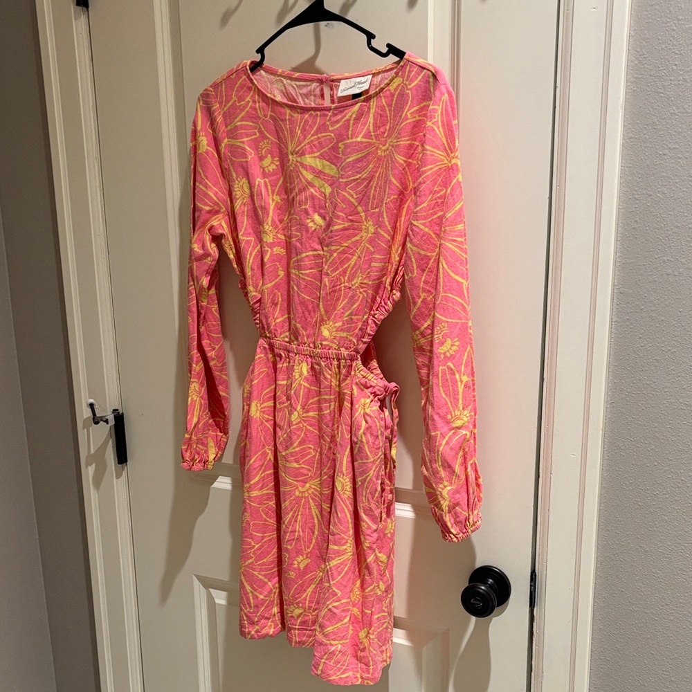 NWT Universal Thread (S)  Pink and Yellow Dress with side cut outs